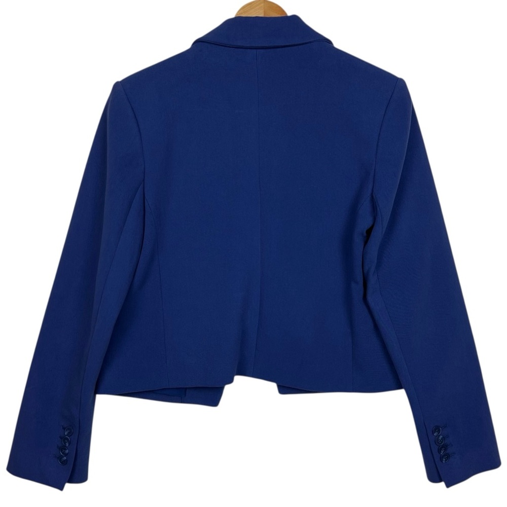 Express Notch Collar Single Button Cropped Lined … - image 4